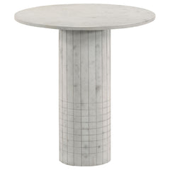 Astoria 2-piece Marble Coffee and End Table Set White