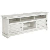 Tampa Furniture Outlet - Coaster - Payne 70-inch TV Stand Media Console Distressed White - 710053
