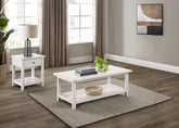 Tampa Furniture Outlet - Coaster - Payne 2-piece Coffee and 1-drawer End Table Set White - 710558-S2