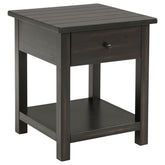 Tampa Furniture Outlet - Coaster - Payne 1-drawer Wood End Table with Shelf Distressed Java - 710567