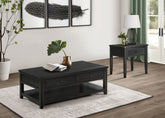 Tampa Furniture Outlet - Coaster - Concord 2-piece Coffee and End Table Set Distressed Java - 710578-S2