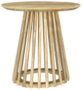Tampa Furniture Outlet - Coaster - Touhy Round Solid Wood End Side Table Natural Mango - 710607