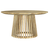 Tampa Furniture Outlet - Coaster - Touhy Round Solid Wood Cocktail Coffee Table Natural Mango - 710608