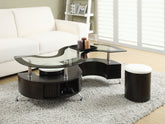 Tampa Furniture Outlet - Coaster - Buckley 3-piece Coffee Table and Stools Set Cappuccino - 720218