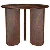 Tampa Furniture Outlet - Coaster - Dale Round Solid Mango Wood Side End Table Brown - 721997