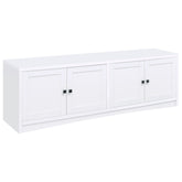 Tampa Furniture Outlet - Coaster - Laughlin 4-door Engineered Wood 78-inch TV Stand White - 724113