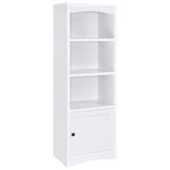 Tampa Furniture Outlet - Coaster - Laughlin 4-shelf Engineered Wood Media Tower White - 724114