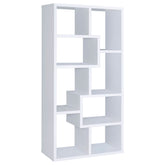 Tampa Furniture Outlet - Coaster - Theo 71-inch 6-shelf Bookshelf White - 800136
