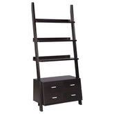 Tampa Furniture Outlet - Coaster - Colella 72-inch 5-shelf Storage Ladder Bookshelf Cappuccino - 800319