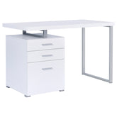 Tampa Furniture Outlet - Coaster - Brennan 47-inch 3-drawer Office Computer Desk White - 800325