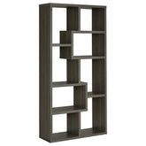 Tampa Furniture Outlet - Coaster - Theo 71-inch 6-shelf Bookshelf Weathered Grey - 800510