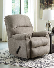 Tampa Furniture Outlet Lutz - Ashley Furniture - Ballinasloe Living Room - Rocker Recliner / Platinum - 8070225