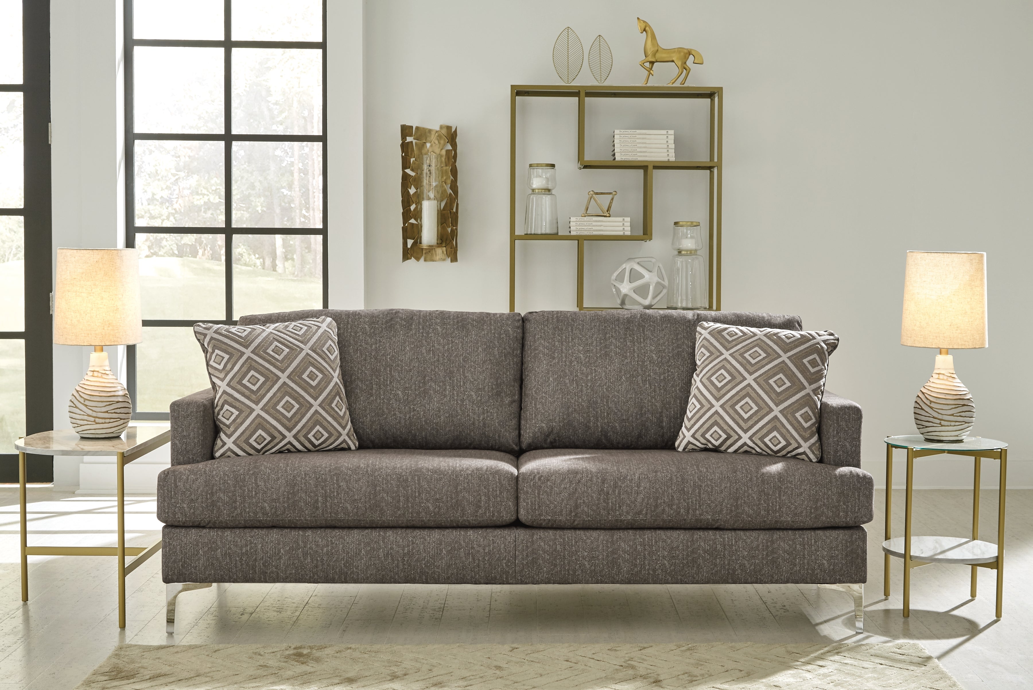 Tampa Furniture Outlet Lutz - Ashley Furniture - Arcola Living Room - RTA Sofa / Java - 82604S1