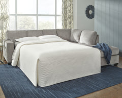 Tampa Furniture Outlet Lutz - Ashley Furniture - Altari Sectional - 2-Piece Sleeper Sectional with Chaise / Alloy - 87214S3