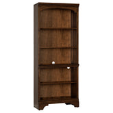 Tampa Furniture Outlet - Coaster - Hartshill 78-inch 5-shelf Bookcase Burnished Oak - 881285