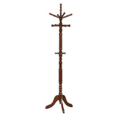 Tampa Furniture Outlet - Coaster - Achelle 11 Hook Freestanding Coat Rack Hat Hanger Tobacco - 900769