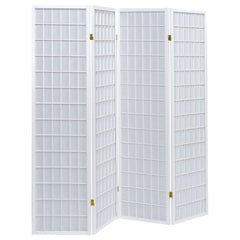Tampa Furniture Outlet - Coaster - Roberto 4-Panel Room Divider Folding Shoji Screen White - 902626