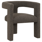 Tampa Furniture Outlet - Coaster - Petra Boucle Upholstered Accent Side Chair Chocolate Brown - 902880