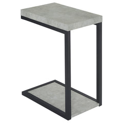 Tampa Furniture Outlet - Coaster - Beck Engineered Wood C-Shape Sofa Side Table Cement - 902933