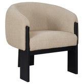 Tampa Furniture Outlet - Coaster - Valdez Boucle Upholstered Barrel Back Accent Chair Beige - 903165