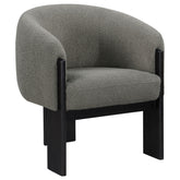 Tampa Furniture Outlet - Coaster - Valdez Boucle Upholstered Barrel Back Accent Chair Brown - 903166
