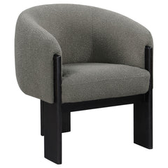 Tampa Furniture Outlet - Coaster - Valdez Boucle Upholstered Barrel Back Accent Chair Brown - 903166