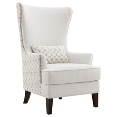 Tampa Furniture Outlet - Coaster - Pippin Upholstered High Wingback Accent Chair Latte - 904066