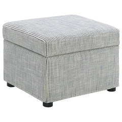 Tampa Furniture Outlet - Coaster - Winter Upholstered Hydraulic Lift Top Storage Ottoman Grey - 904138