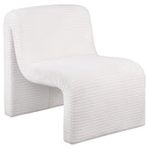 Tampa Furniture Outlet - Coaster - Drayton Upholstered Curved Armless Accent Chair Ivory - 907525