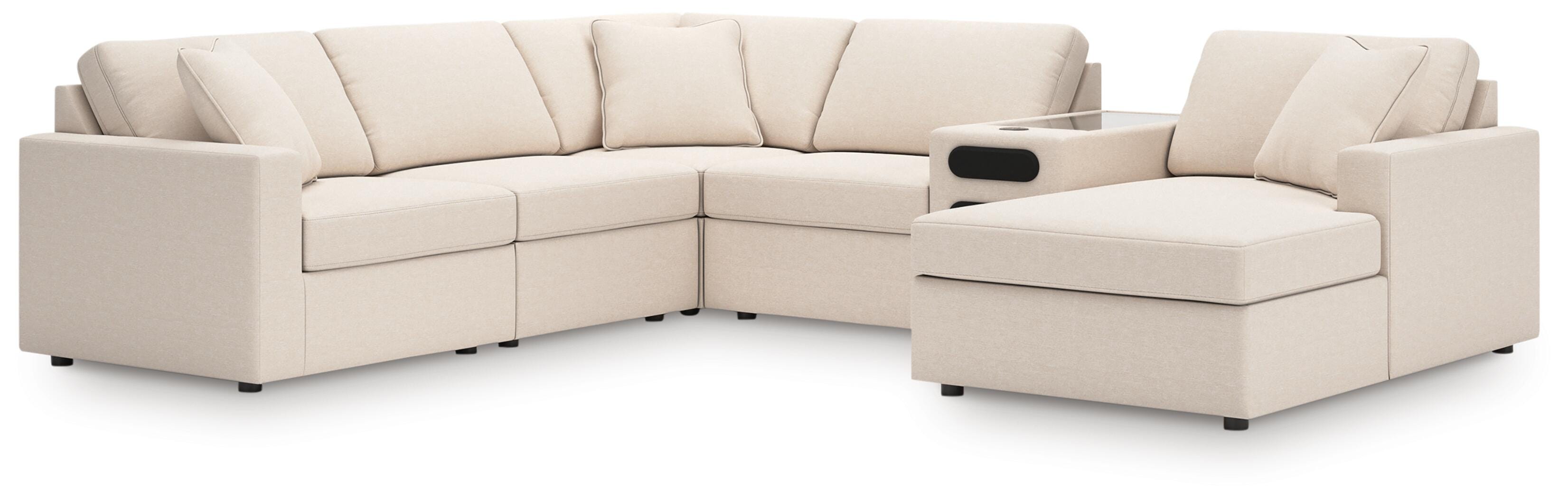 Tampa Furniture Outlet Lutz - Ashley Furniture - Modmax 6-Piece Sectional with Audio System and Chaise - RAF 6-Piece Sectional with Audio System and Chaise - 92103S51