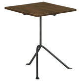 Tampa Furniture Outlet - Coaster - Heitor Square Wood Top Accent Side Table Dark Brown - 931206
