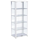 Tampa Furniture Outlet - Coaster - Aero 5-shelf Display Curio Cabinet with LED Lighting White - 950399