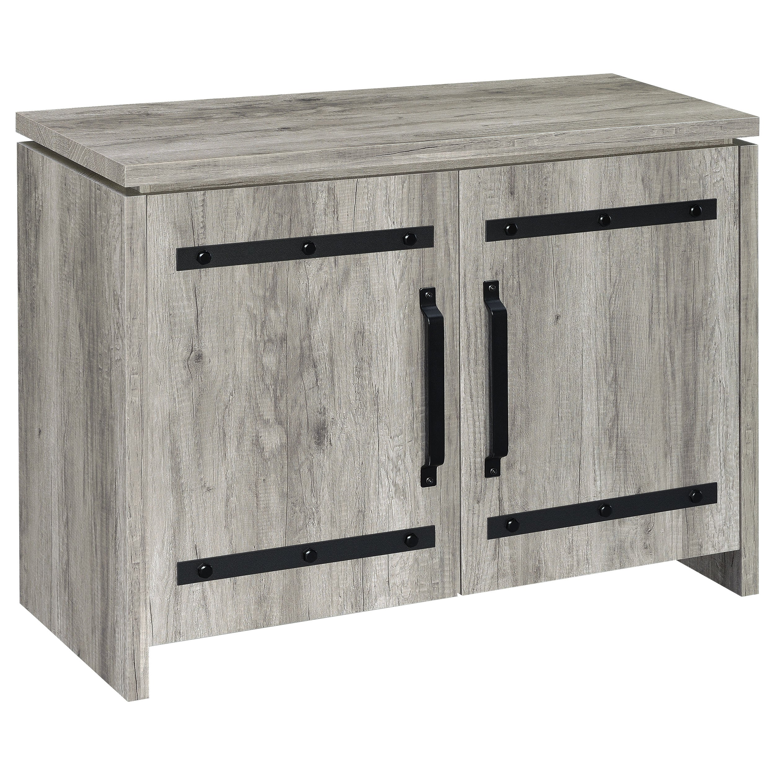 Tampa Furniture Outlet - Coaster - Enoch 2-door Engineered Wood Accent Cabinet Grey Driftwood - 950785