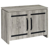 Tampa Furniture Outlet - Coaster - Enoch 2-door Engineered Wood Accent Cabinet Grey Driftwood - 950785