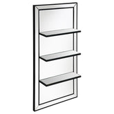 Tampa Furniture Outlet - Coaster - Oriel 24 x 47 Inch Rectangular 3-Shelf Wall Mirror Silver - 961631