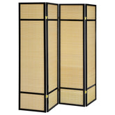 Tampa Furniture Outlet - Coaster - Pearce 4-panel Bamboo Room Divider Folding Screen Natural - 961648