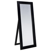 Tampa Furniture Outlet - Coaster - Cadence Tempered Glass Full Length Standing Mirror Black Oak - 961653
