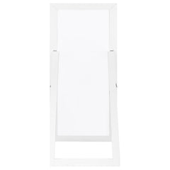 Cadence Tempered Glass Full Length Mirror White High Gloss