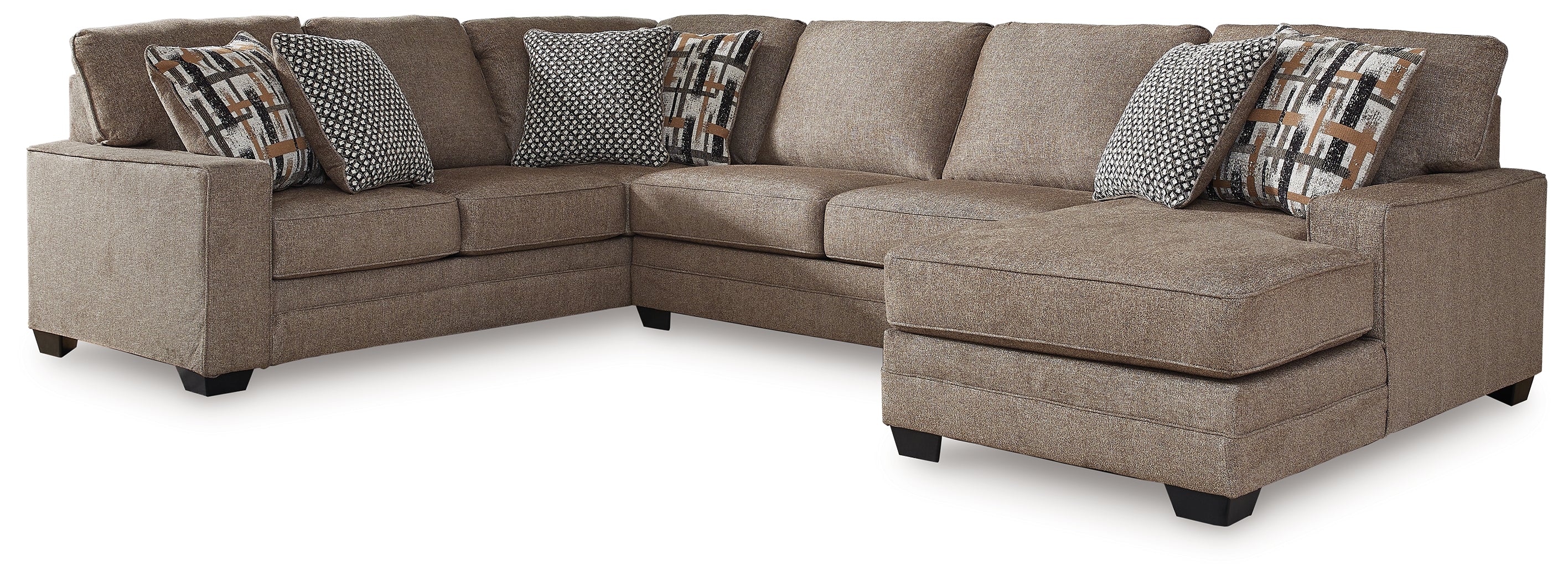 Tampa Furniture Outlet Lutz - Ashley Furniture - Cannonbrook Sectional - LAF 3-Piece Sectional with Chaise / Nutmeg - 98201S2