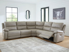 Tampa Furniture Outlet Lutz - Ashley Furniture - Narwhal Place Sectional - 5-Piece Power Reclining Sectional / Pebble - PC99201S8