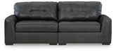 Tampa Furniture Outlet Lutz - Ashley Furniture - Brindley Pier Sectional - RAF 2-Piece Sectional Loveseat / Fog - 99503S1