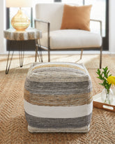 Tampa Furniture Outlet Lutz - Ashley Furniture - Josalind Pouf - Pouf / Multi - A1000935