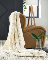 Tampa Furniture Outlet Lutz - Ashley Furniture - Chaddon Throw - Throw / Ivory - A1001060T