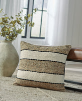 Tampa Furniture Outlet Lutz - Ashley Furniture - Rueford Pillows - Pillow (4/CS) / Brown/Black/Natural - A1001063