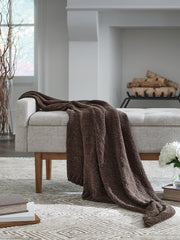 Tampa Furniture Outlet Lutz - Ashley Furniture - Anawood Throw (Set of 3) - Throw (3/CS) / Brown - A1001098
