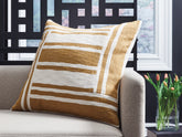 Tampa Furniture Outlet Lutz - Ashley Furniture - Darrman Pillows - Pillow (4/CS) / Ochre/Ivory - A1001116