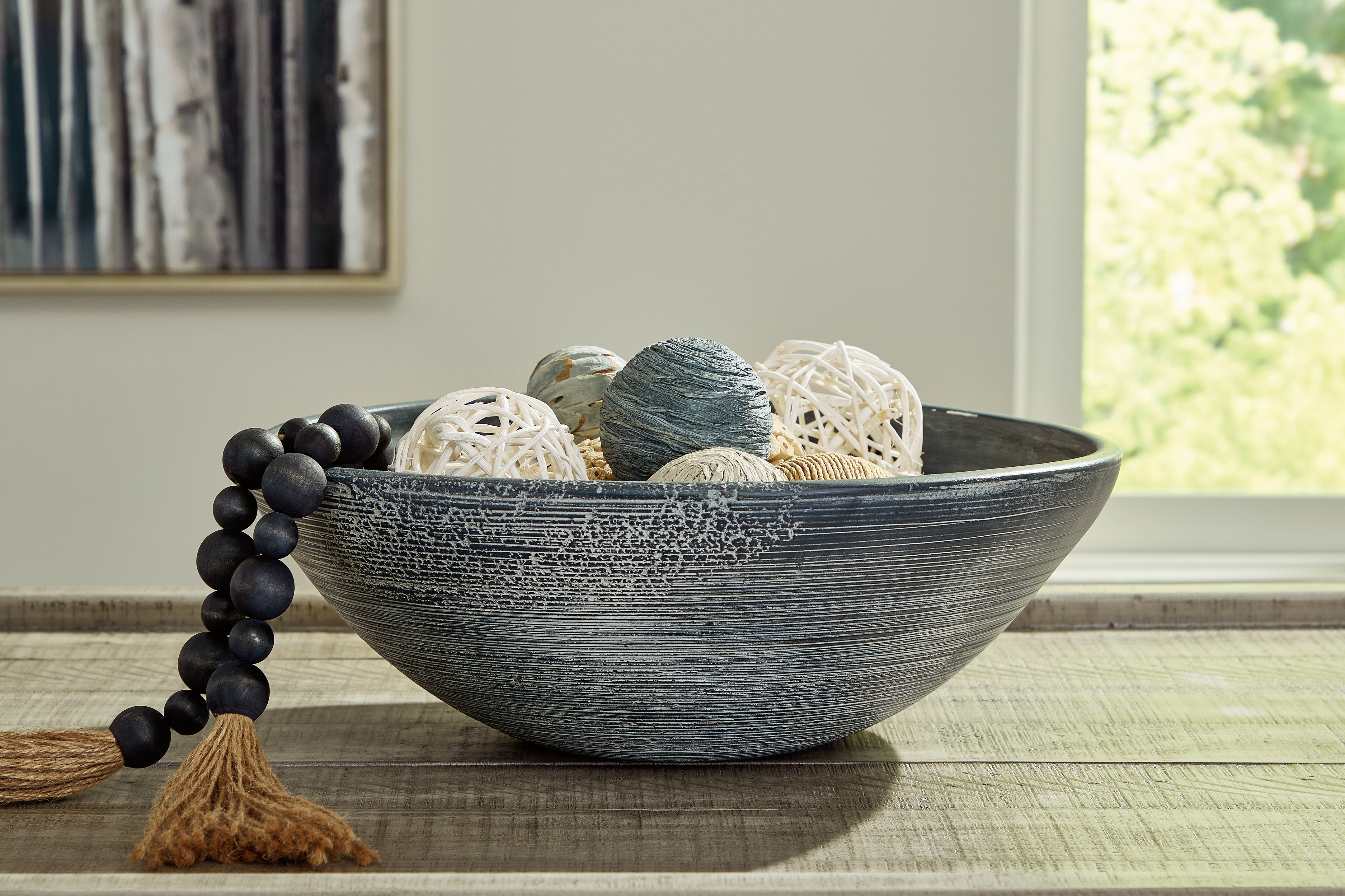 Tampa Furniture Outlet Lutz - Ashley Furniture - Meadie Bowl - Bowl / Distressed Blue - A2000630