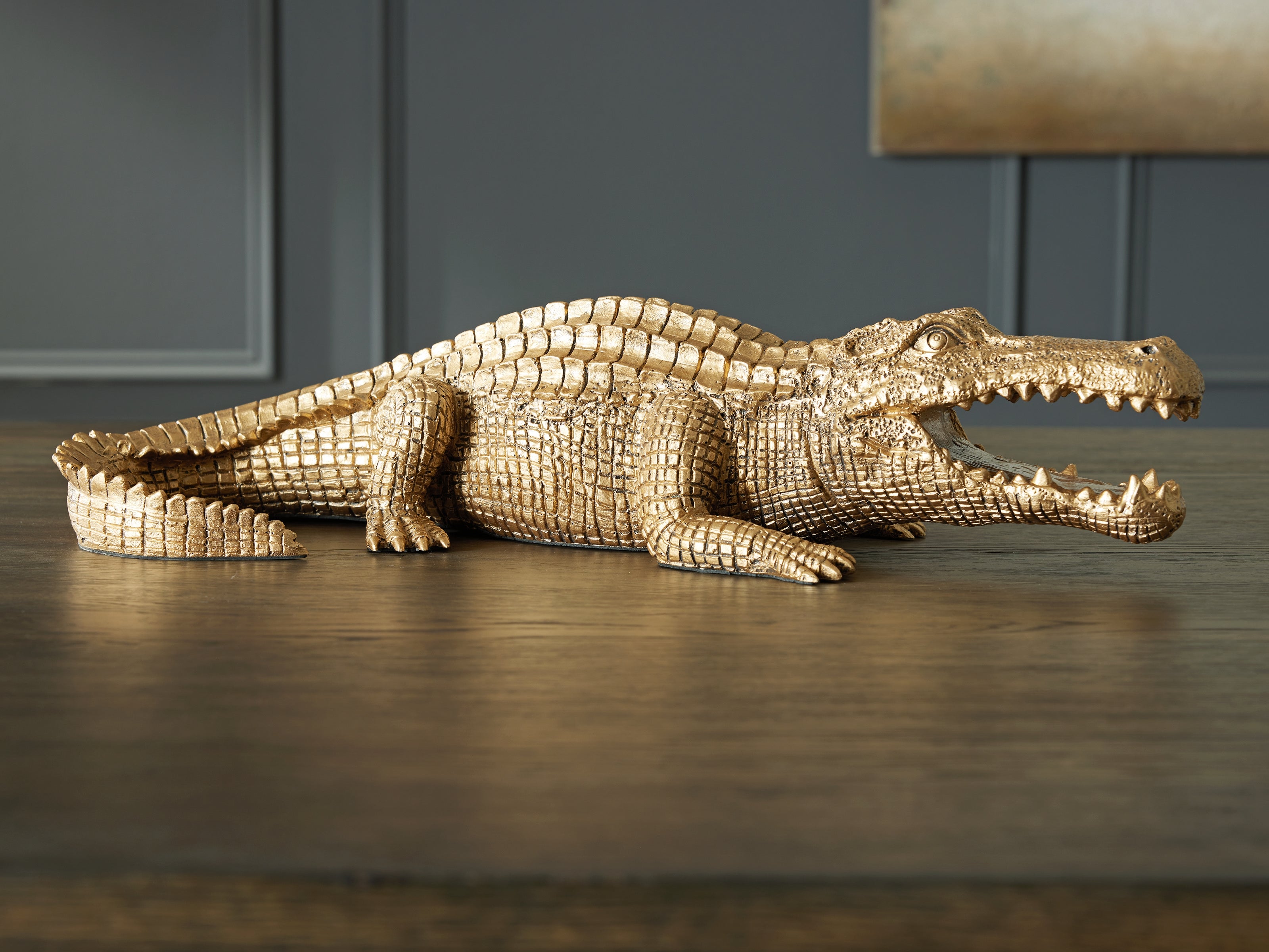 Tampa Furniture Outlet Lutz - Ashley Furniture - Lauretman Sculpture - Sculpture / Antique Gold Finish - A2000765