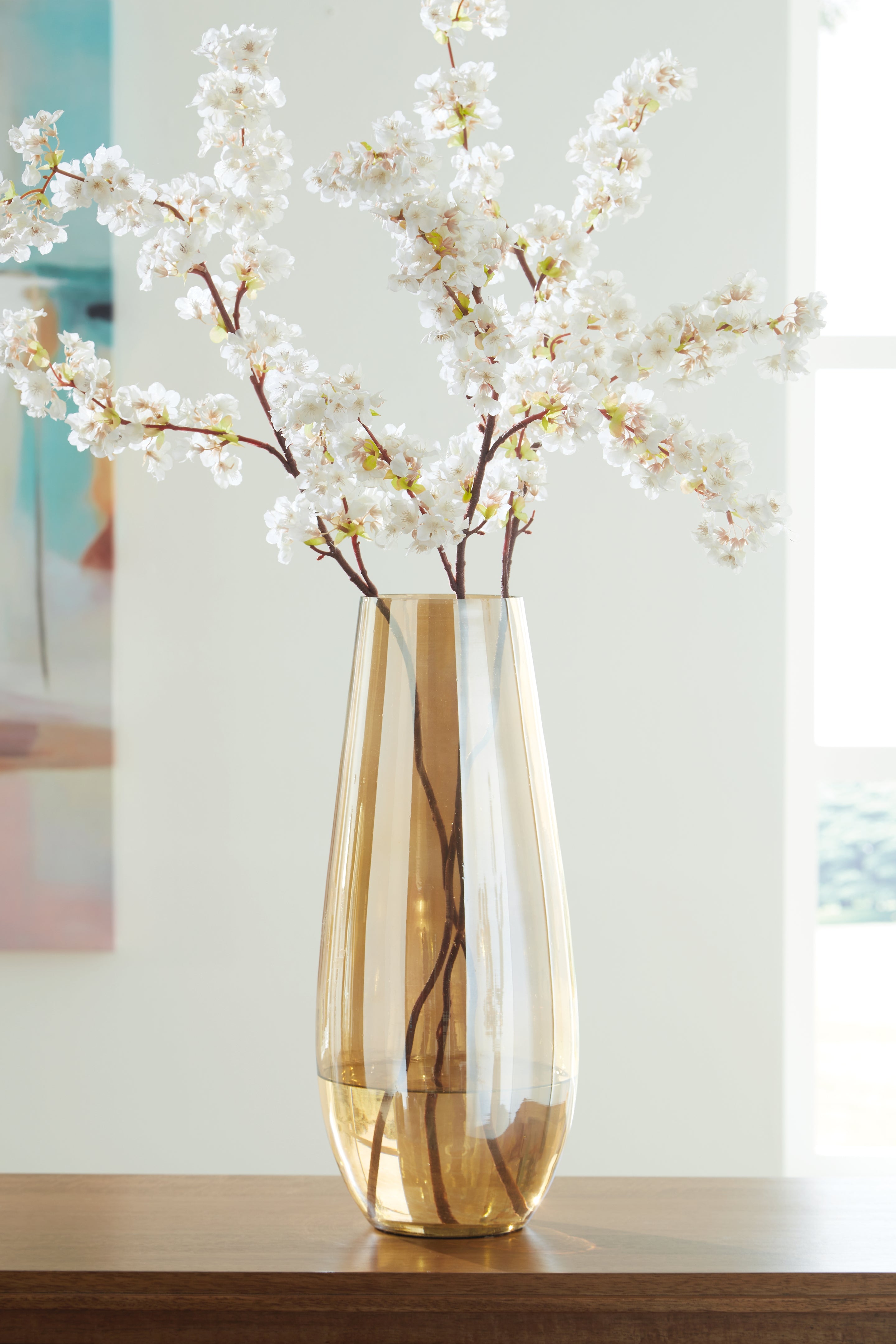 Tampa Furniture Outlet Lutz - Ashley Furniture - Rhettman Vase - Vase / Amber - A2900006