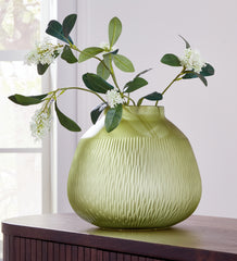 Tampa Furniture Outlet Lutz - Ashley Furniture - Scottyard Vase - Vase / Olive Green - A2900007
